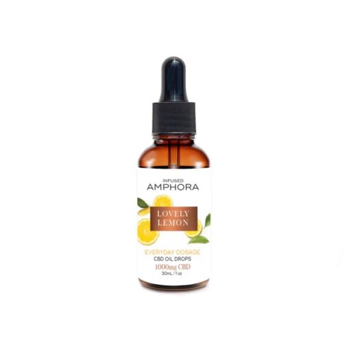 https://urbancbd.co.uk Urban CBD Infused Amphora LOVELY LEMON Everyday CBD Dosage CBD Drops 1000mg 30ml