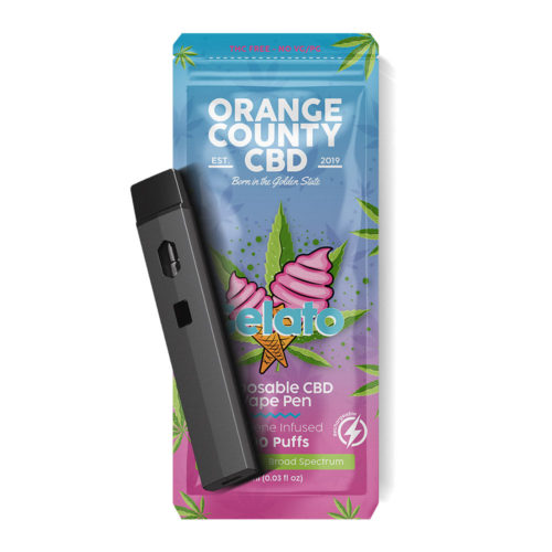 https://urbancbd.co.uk Orange County CBD 1ml Disposable CBD Vape Pen - Gelato (600mg)