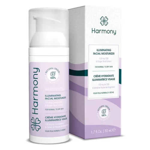 Harmony Illuminating Cbd Facial Moisturizer 150mg 50ml https://urbancbd.co.uk