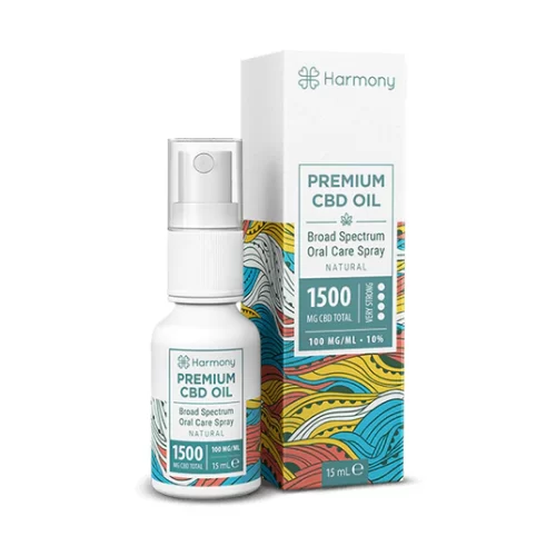 Harmony Premium CBD Oil Broad Spectrum 1500mg Oral Care Spray Natural 15ml https://urbancbd.co.uk