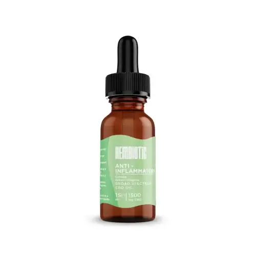 Hembiotic 1500mg CBD Broad-Spectrum Vegan Oil - 15ml - Anti-Inflammatory https://urbancbd.co.uk