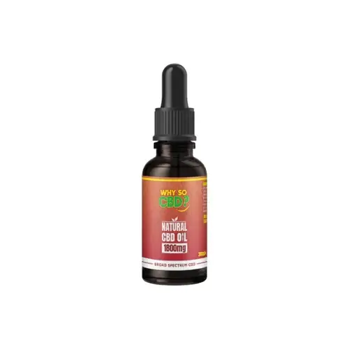 Why So CBD? 1800mg Broad-Spectrum CBD Natural Oil - 30ml https://urbancbd.co.uk