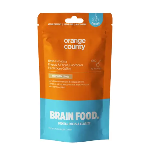 Orange County CBD 120000mg BRAIN FOOD Focus Coffee Powder - 200g https://urbancbd.co.uk