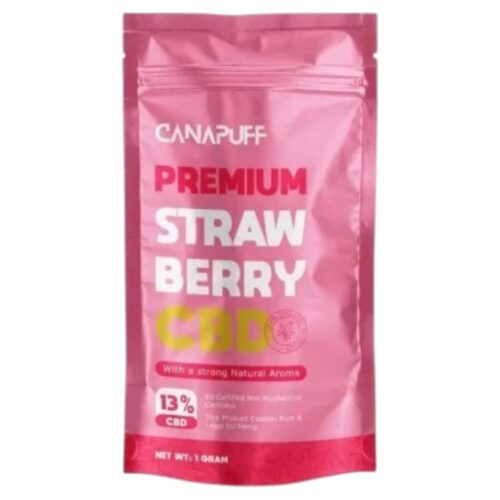 Canapuff - Strawberry 13% 1g - CBD Flower https://urbancbd.co.uk