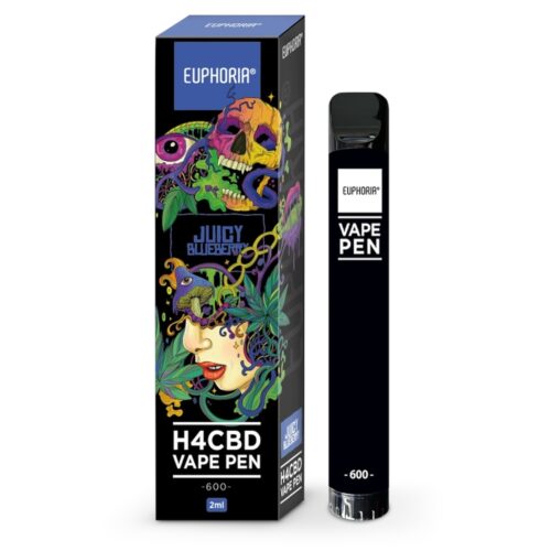 Euphoria H4CBD Disposable Vape Pen Juicy Blueberry, H4CBD 50 %, 2ml https://urbancbd.co.uk