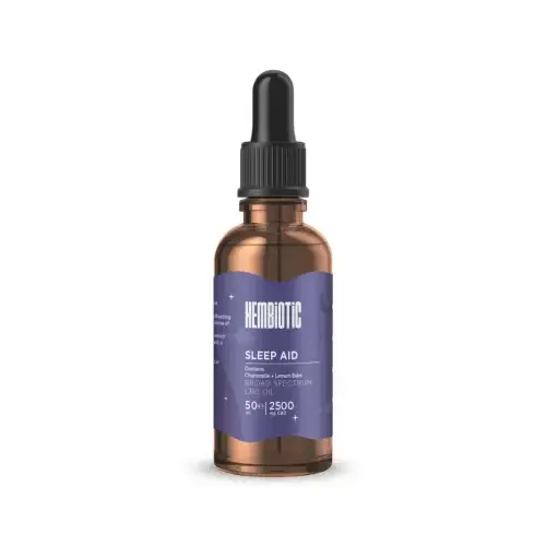Hembiotic 2500mg CBD Broad-Spectrum Vegan Oil - Bulk 50ml - Sleep
