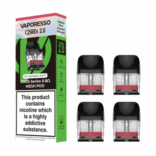 Vaporesso XROS Series Corex 2.0 Replacement Pods 2ml 0.8Ω https://urbancbd.co.uk