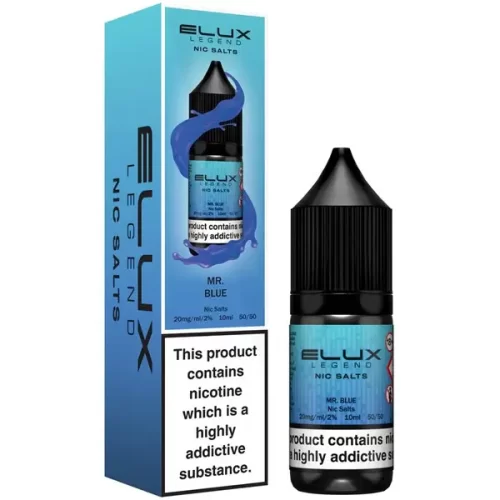 Elux Legend 10ml Nic Salts 20Mg (50VG/50PG) Mr Blue https://urbancbd.co.uk