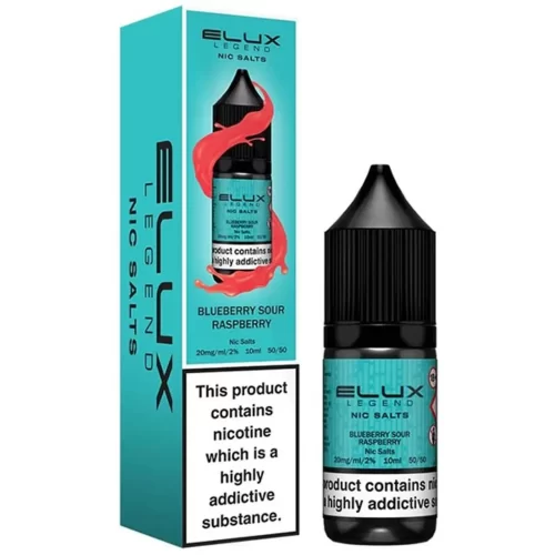 Elux Legend 10ml Nic Salts 20Mg (50VG/50PG) Blueberry Sour Raspberry https://urbancbd.co.uk