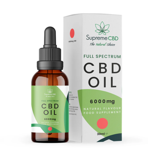 Supreme Full Spectrum CBD Oil 30ml (6000mg) Strong https://urbancbd.co.uk