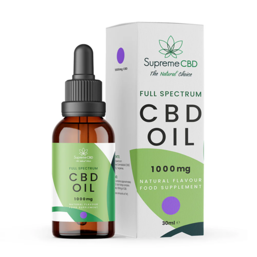 Supreme Full Spectrum CBD Oil 30ml (1000mg) Mild https://urbancbd.co.uk